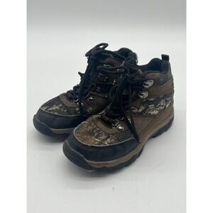 Ozark Trail Hiker Boots Little Kid Size 12 Tree Camo Rugged Sole Waterproof